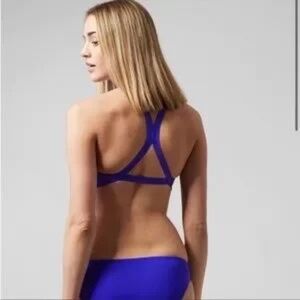 Athleta Malibu Bikinin Top D-DD NWT Royal Blue